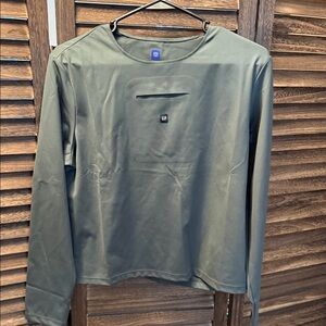 YZY Yeezy Long Sleeve Shirt Size XL Olive Green Minimalist Streetwear